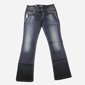 Silver-jeans-co Women's Navy and Blue Jeans